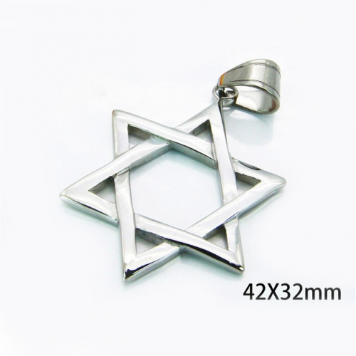 Wholesale Stainless Steel 316L Star Shape Pendants NO.#BC06P0167PA