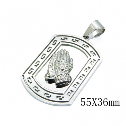 Wholesale Stainless Steel 316L Religion Pendants NO.#BC13P0861HIW