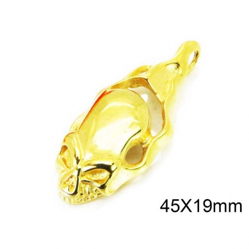 Wholesale Stainless Steel 316L Skull Pendants NO.#BC28P0102OE