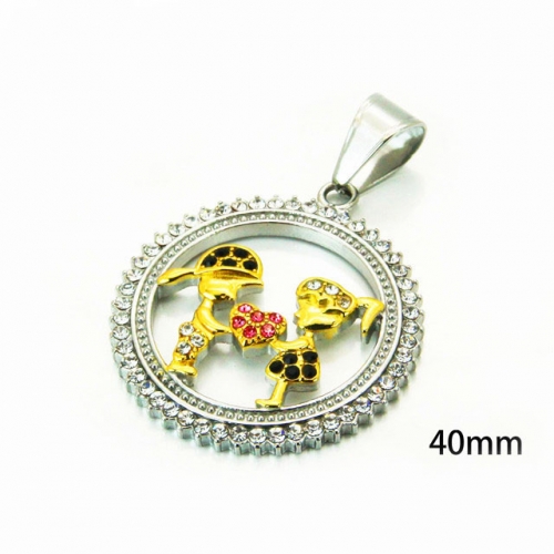 Wholesale Stainless Steel 316L Lover Pendants NO.#BC13P0550HJA