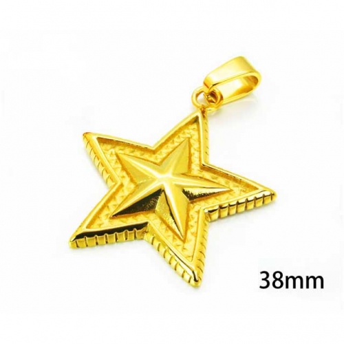 Wholesale Stainless Steel 316L Star Shape Pendants NO.#BC22P0310HJS