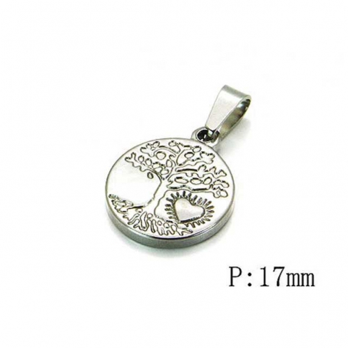 Wholesale Stainless Steel 316L Tree Shape Pendants NO.#BC54P0177ILE