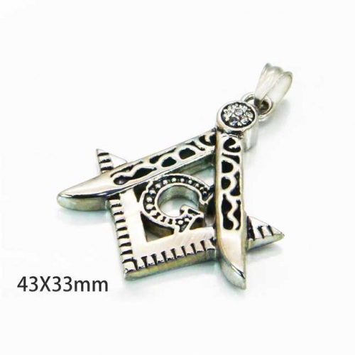 Wholesale Stainless Steel 316L Religion Pendants NO.#BC22P0542HIW