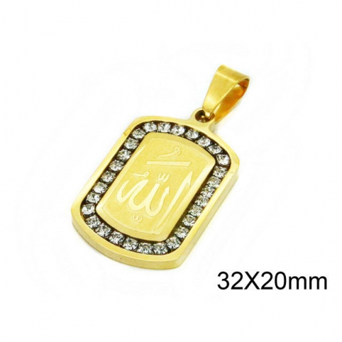 Wholesale Stainless Steel 316L Scripture Series Pendants NO.#BC09P1025NB