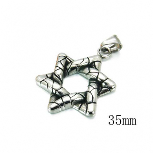 Wholesale Stainless Steel 316L Star Shape Pendants NO.#BC22P0318HIQ