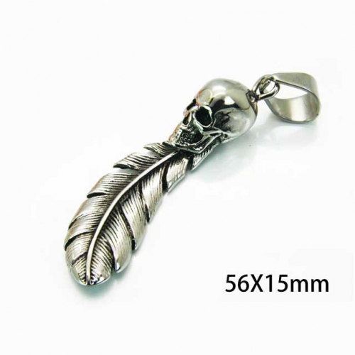 Wholesale Stainless Steel 316L Skull Pendants NO.#BC22P0345HIE