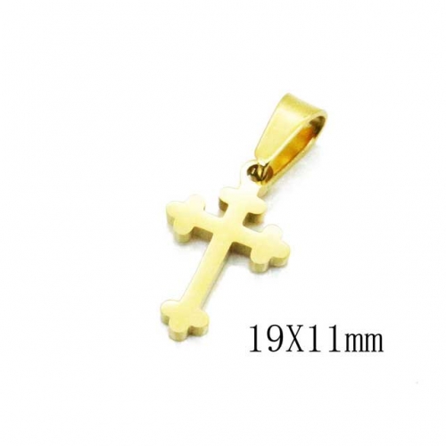 Wholesale Stainless Steel 316L Cross Pendants NO.#BC70P0623IW