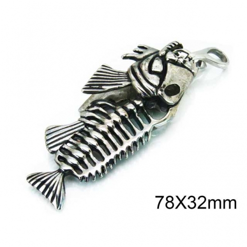 Wholesale Stainless Steel 316L Skull Pendants NO.#BC28P0027HJE