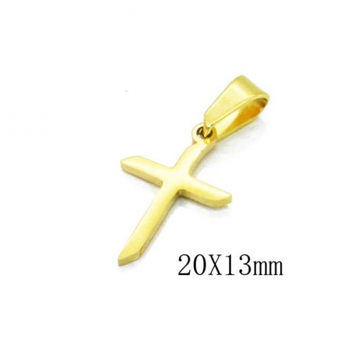 Wholesale Stainless Steel 316L Cross Pendants NO.#BC70P0628IF