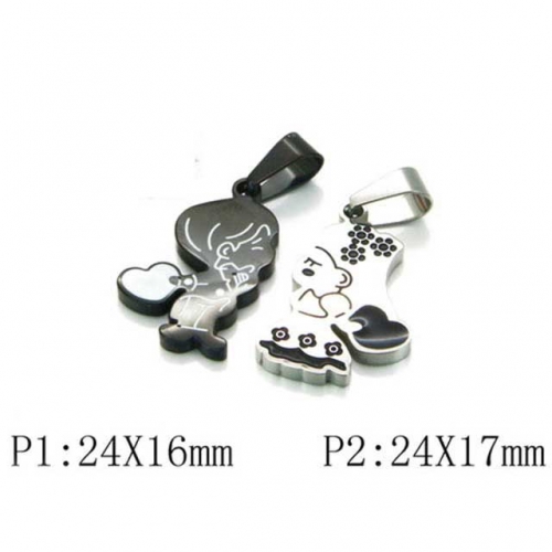 Wholesale Stainless Steel 316L Lover Pendants NO.#BC59P0362MLW
