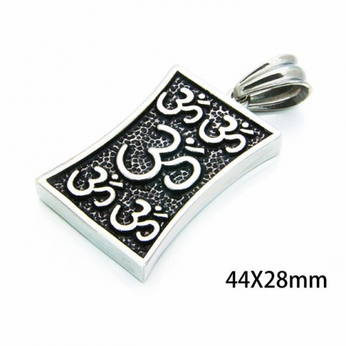 Wholesale Stainless Steel 316L Scripture Series Pendants NO.#BC06P0207HAA