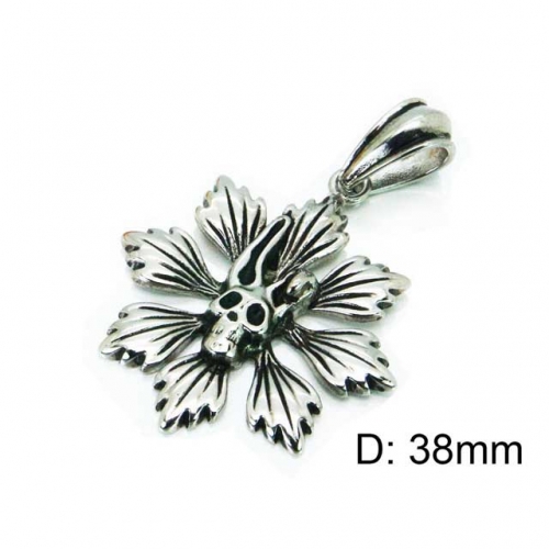 Wholesale Stainless Steel 316L Skull Pendants NO.#BC28P0059NQ