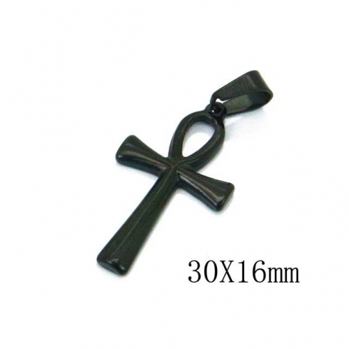 Wholesale Stainless Steel 316L Cross Pendants NO.#BC70P0556KLA