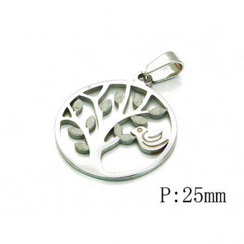 Wholesale Stainless Steel 316L Tree Shape Pendants NO.#BC70P0458JL