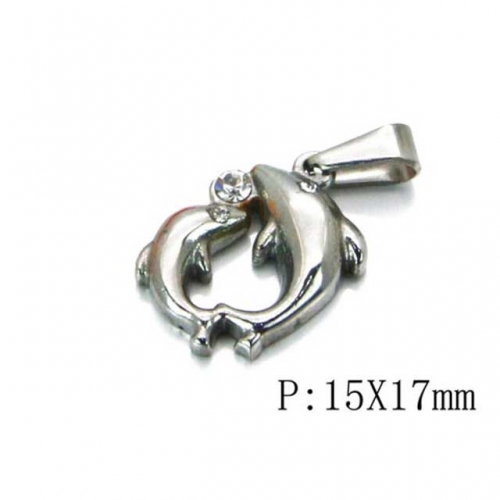 Wholesale Stainless Steel 316L Animal Shape Pendants NO.#BC54P0083JW