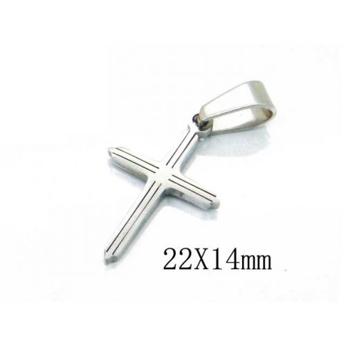 Wholesale Stainless Steel 316L Cross Pendants NO.#BC70P0677HLU