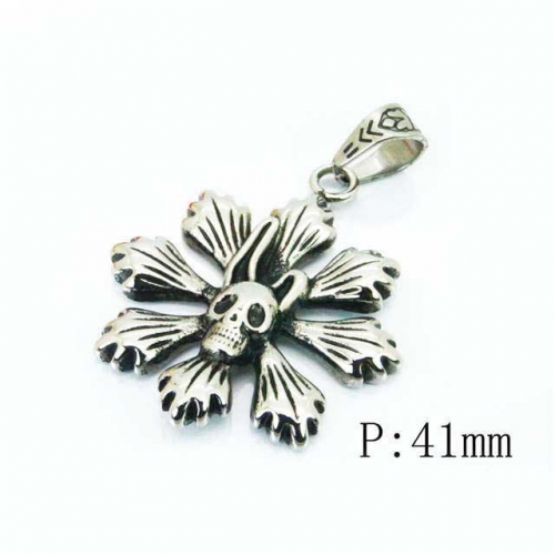 Wholesale Stainless Steel 316L Skull Pendants NO.#BC22P0761HIY