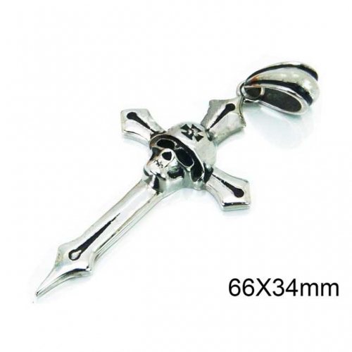 Wholesale Stainless Steel 316L Skull Pendants NO.#BC28P0116OZ