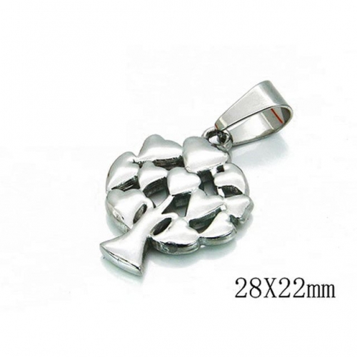 Wholesale Stainless Steel 316L Tree Shape Pendants NO.#BC54P0132LL