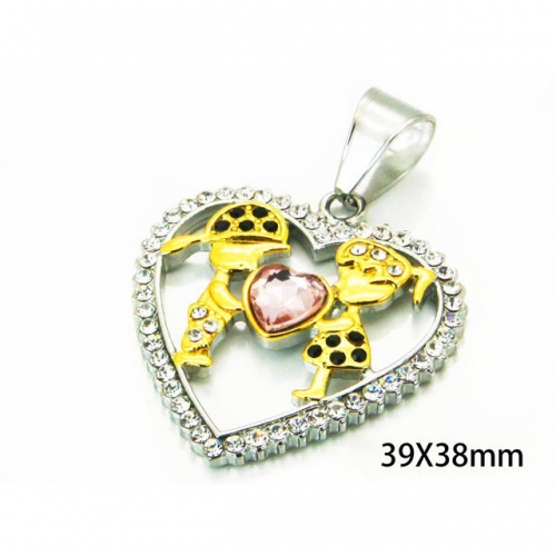 Wholesale Stainless Steel 316L Lover Pendants NO.#BC13P0548HJD