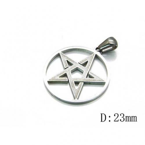 Wholesale Stainless Steel 316L Star Shape Pendants NO.#BC70P0287JLD