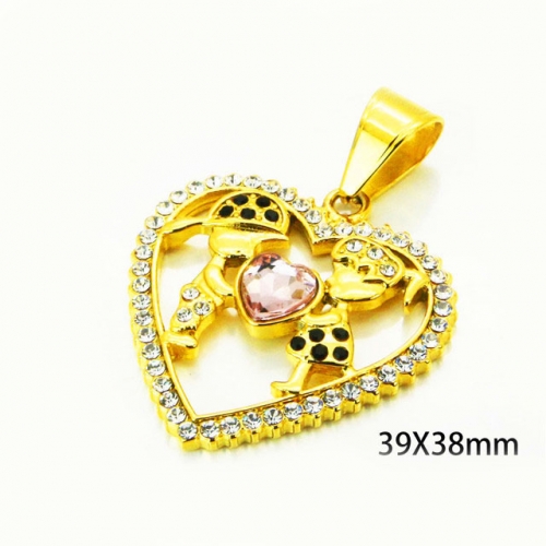 Wholesale Stainless Steel 316L Lover Pendants NO.#BC13P0549HJW