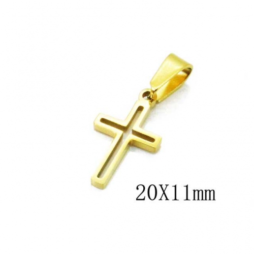 Wholesale Stainless Steel 316L Cross Pendants NO.#BC70P0693IW