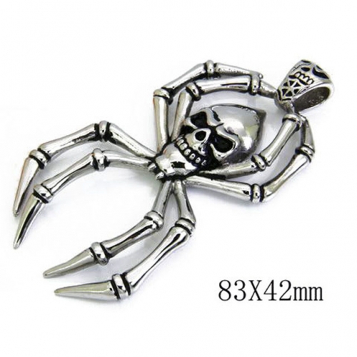 Wholesale Stainless Steel 316L Skull Pendants NO.#BC06P0796H20