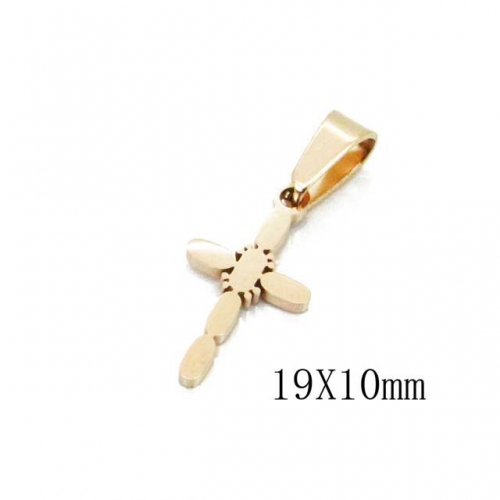 Wholesale Stainless Steel 316L Cross Pendants NO.#BC70P0584IS