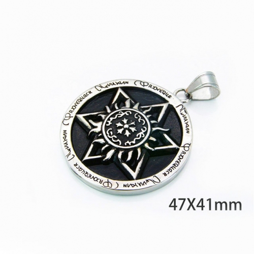 Wholesale Stainless Steel 316L Scripture Series Pendants NO.#BC06P0078HIZ