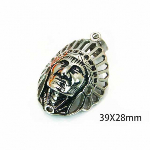 Wholesale Stainless Steel 316L Skull Pendants NO.#BC22P0511HIE