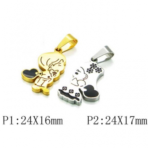Wholesale Stainless Steel 316L Lover Pendants NO.#BC59P0361MLX