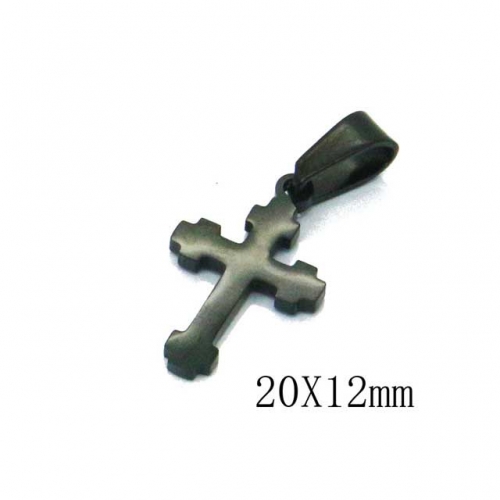 Wholesale Stainless Steel 316L Cross Pendants NO.#BC70P0656IE