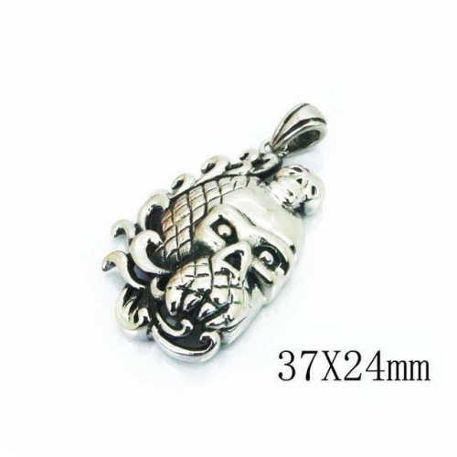 Wholesale Stainless Steel 316L Skull Pendants NO.#BC22P0765HIR