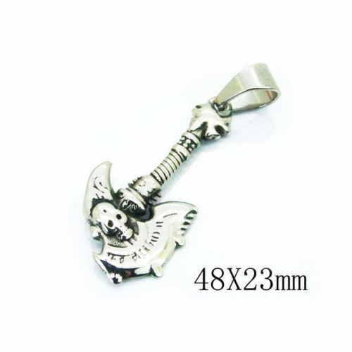 Wholesale Stainless Steel 316L Skull Pendants NO.#BC22P0771HIF