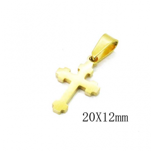 Wholesale Stainless Steel 316L Cross Pendants NO.#BC70P0653IZ