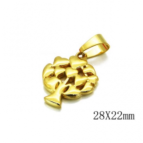 Wholesale Stainless Steel 316L Tree Shape Pendants NO.#BC54P0171MS