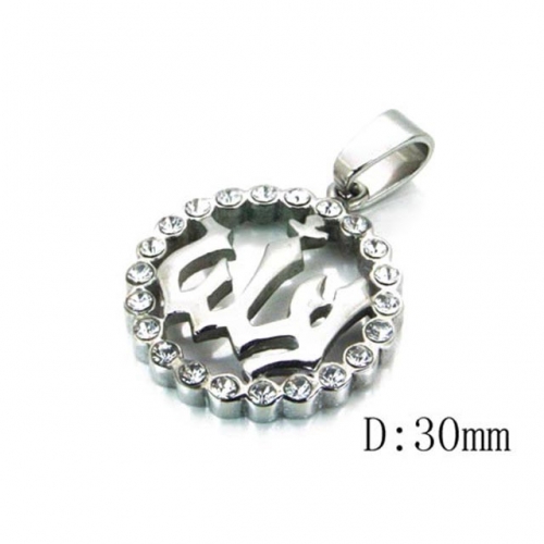 Wholesale Stainless Steel 316L Scripture Series Pendants NO.#BC22P0533HIA