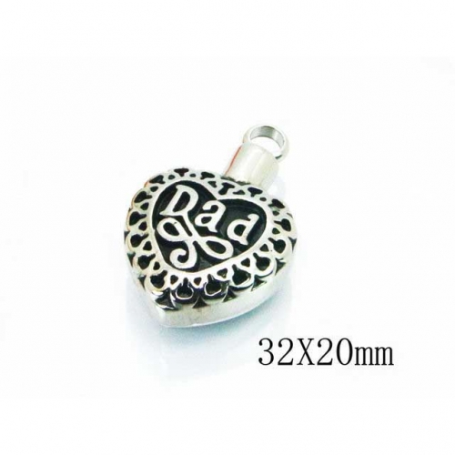 Wholesale Stainless Steel 316L Lover Pendants NO.#BC28P0136NF