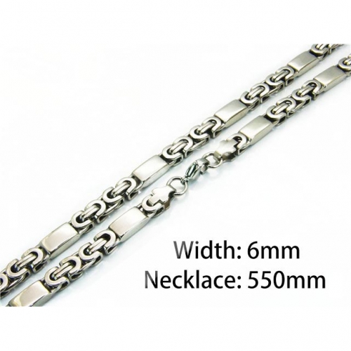 Wholesale Stainless Steel 316L Byzantine Chains NO.#BC08N0103HKT