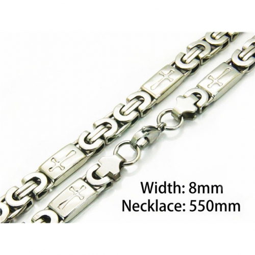 Wholesale Stainless Steel 316L Byzantine Chains NO.#BC080010HLX