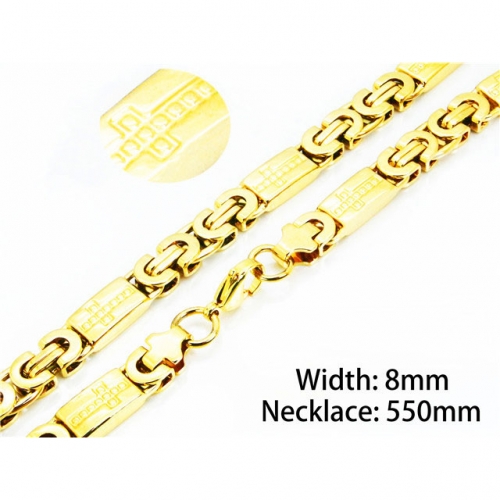 Wholesale Stainless Steel 316L Byzantine Chains NO.#BC08N0048HPX