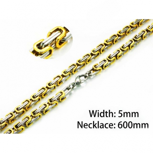 Wholesale Stainless Steel 316L Byzantine Chains NO.#BC54N0540HLL