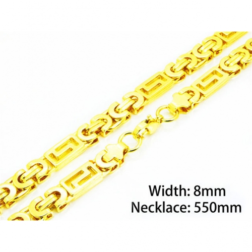 Wholesale Stainless Steel 316L Byzantine Chains NO.#BC08N0069HPC