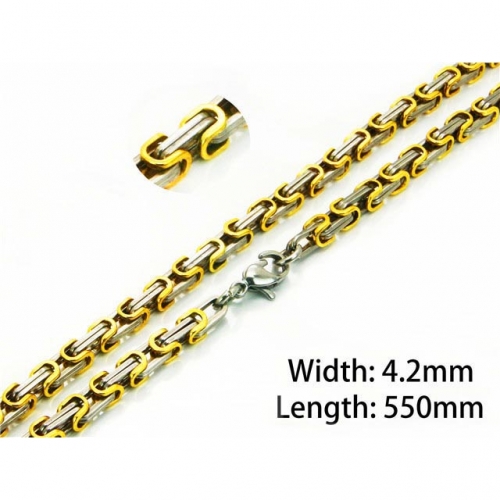 Wholesale Stainless Steel 316L Byzantine Chains NO.#BC40N0803HKF