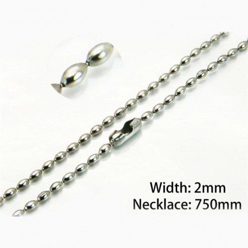 Wholesale Stainless Steel 316L Bead Chain NO.#BC70N0364IK