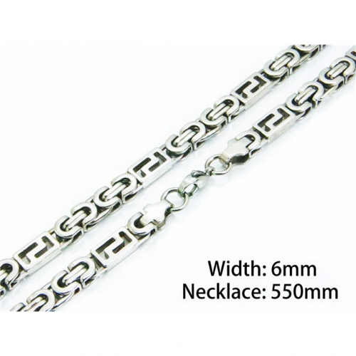 Wholesale Stainless Steel 316L Byzantine Chains NO.#BC08N0065HJD