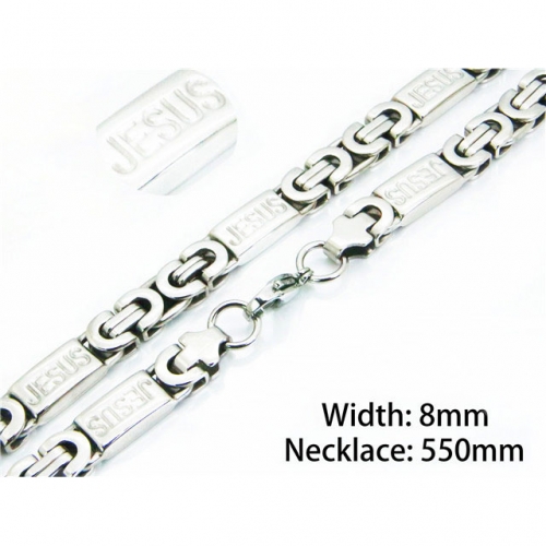 Wholesale Stainless Steel 316L Byzantine Chains NO.#BC08N0053HJD