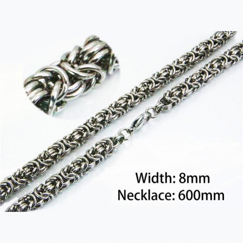 Wholesale Stainless Steel 316L Byzantine Chains NO.#BC55N0505HKD