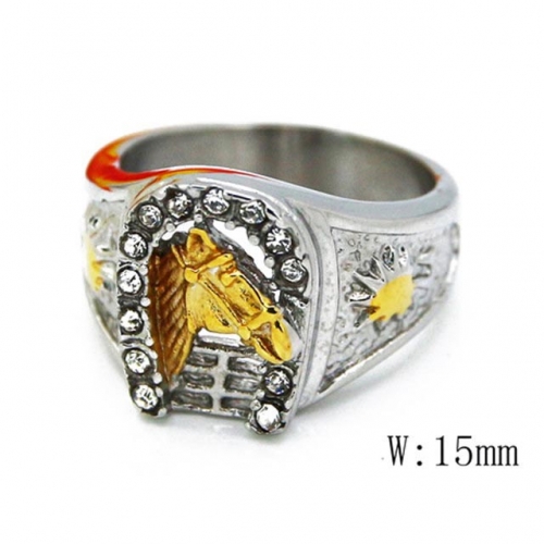 Wholesale Stainless Steel 316L Rings Religion NO.#BC46R0552HC